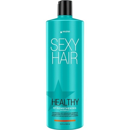 SexyHair Healthy Укрепляющий шампунь против ломкости, без SLS и SLES, без сульфатов, 33,8 жидких унций