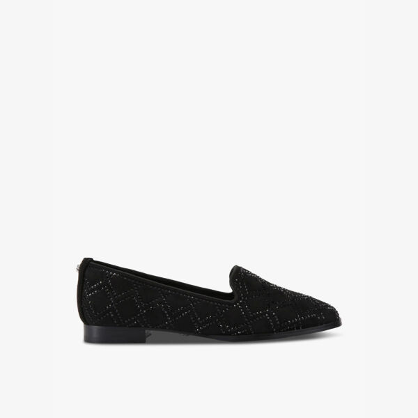 

Мокасины Kingsley из искусственной замши, украшенные стразами Carvela, черный