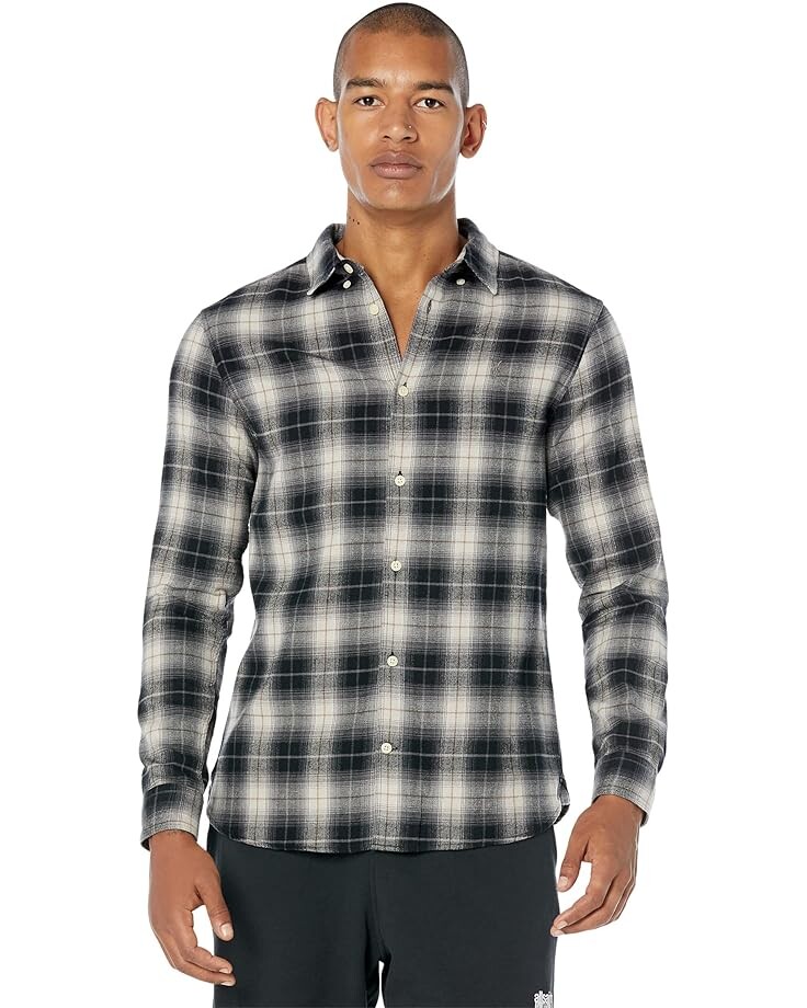 

Рубашка AllSaints Selwyn Long Sleeve Shirt, черный