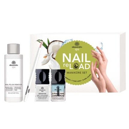

Набор для ухода за ногтями Spa Nail Reload для восстановления и укрепления ногтей до и после маникюра/наложения геля 21-413, Alessandro