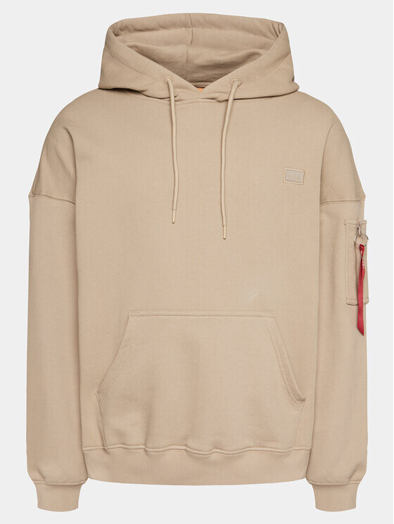 

Толстовка свободного кроя Alpha Industries, бежевый