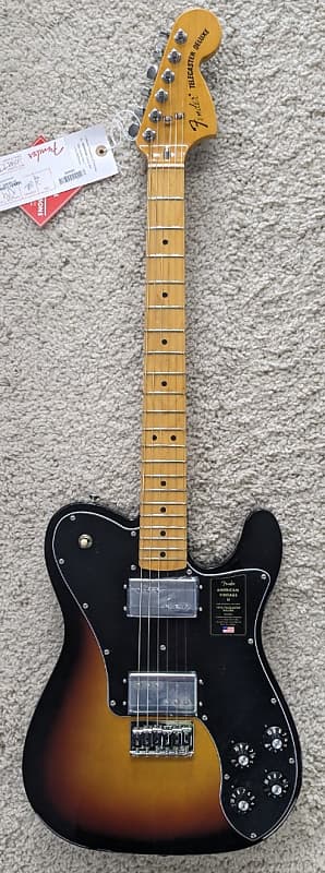 Электрогитара Fender American Vintage II 1975 Telecaster Deluxe, Sunburst Finish w/Case