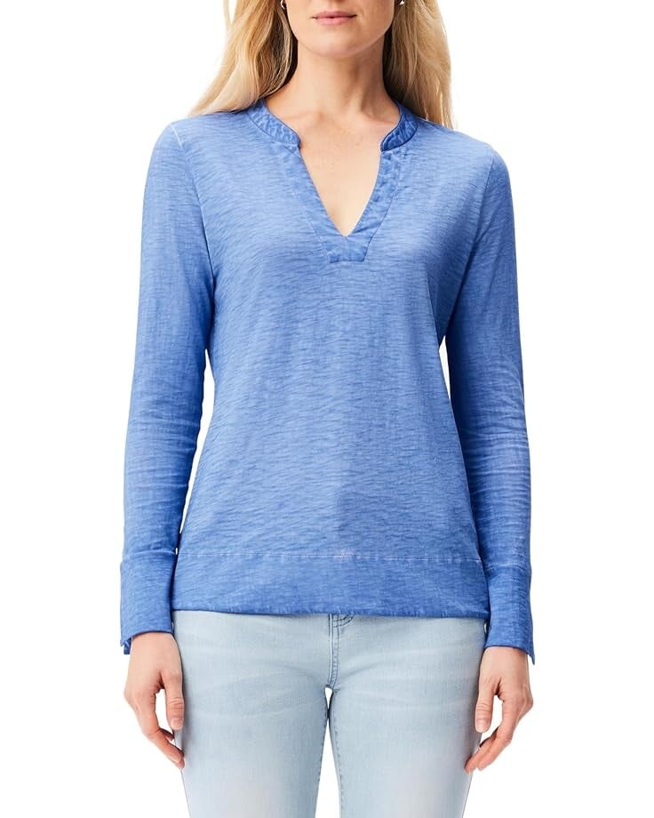 

Футболка NIC+ZOE NZT Split Neck, цвет Gulf
