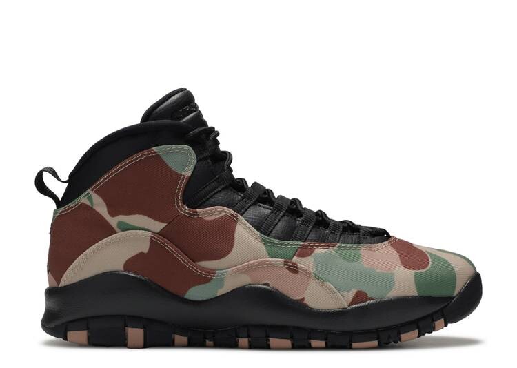 

Кроссовки AIR JORDAN 10 RETRO 'DESERT CAMO', черный, Черный;серый