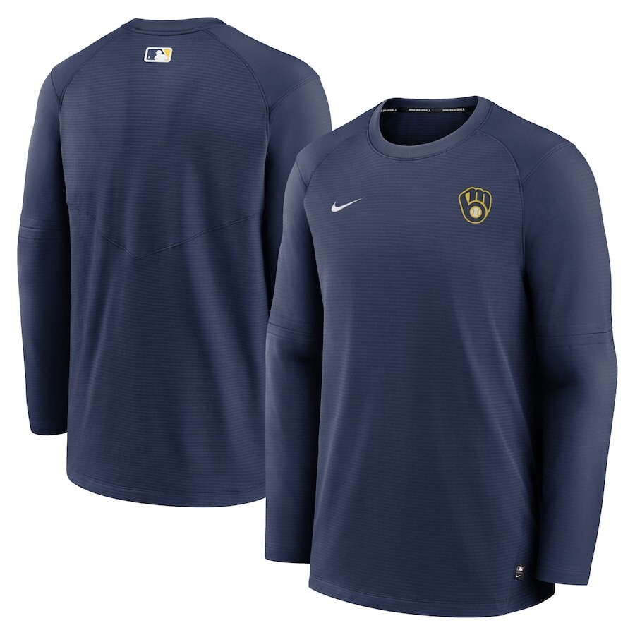 

Футболка с длинным рукавом Nike Milwaukee Brewers, нави