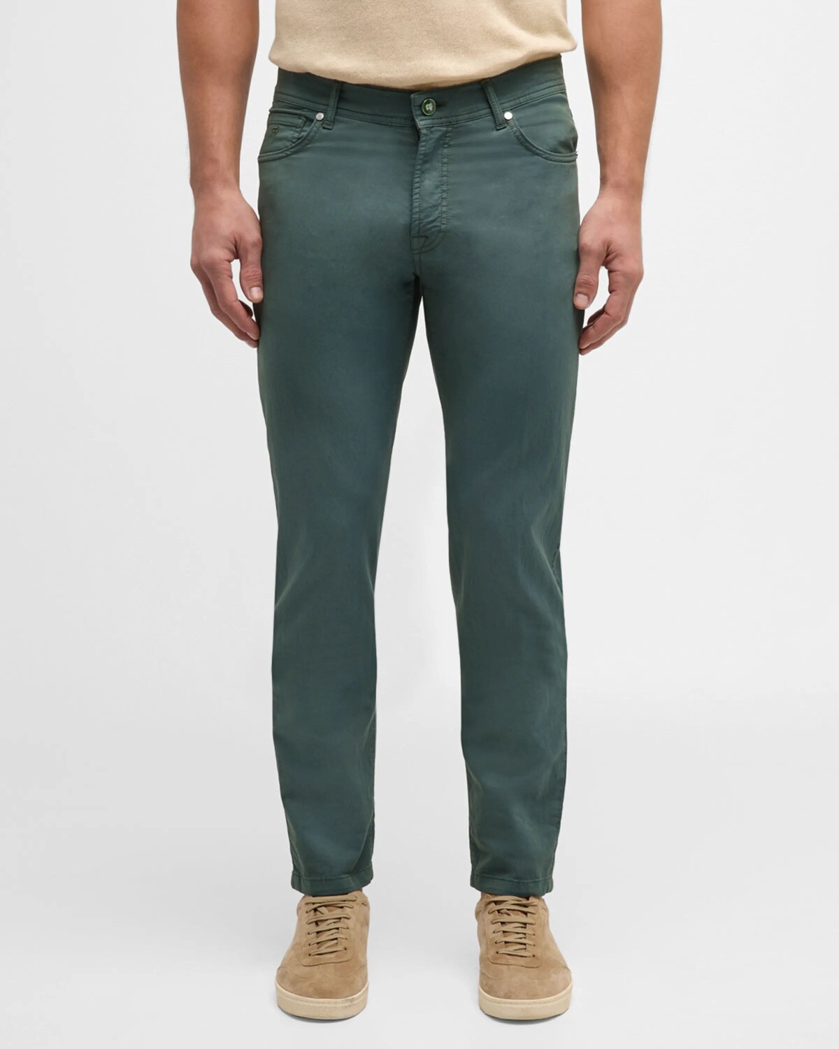 

Мужские брюки Solaro с 5 карманами Marco Pescarolo, цвет Medium Green/Sage