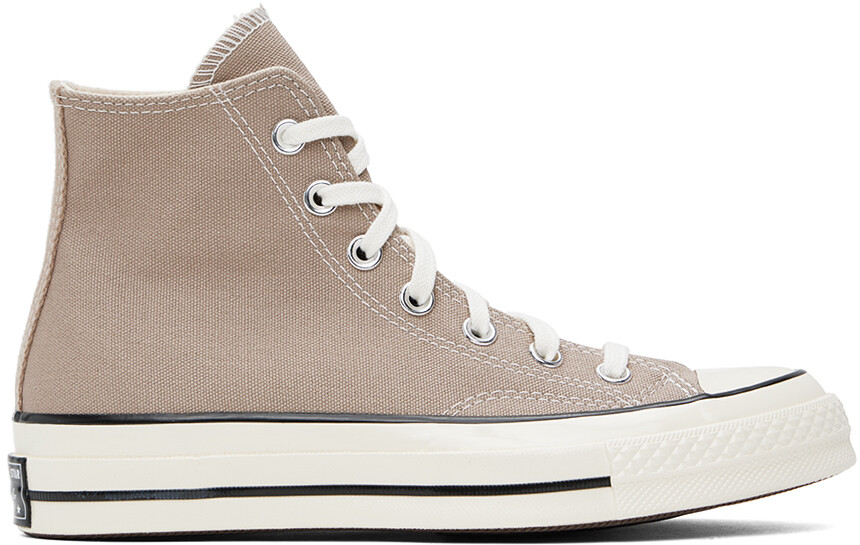 

Серо-коричневые высокие кеды Chuck 70 Converse