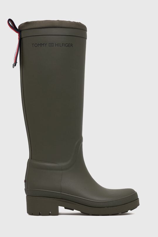 

Резиновые сапоги Th Overknee Rainboot Tommy Hilfiger, зеленый
