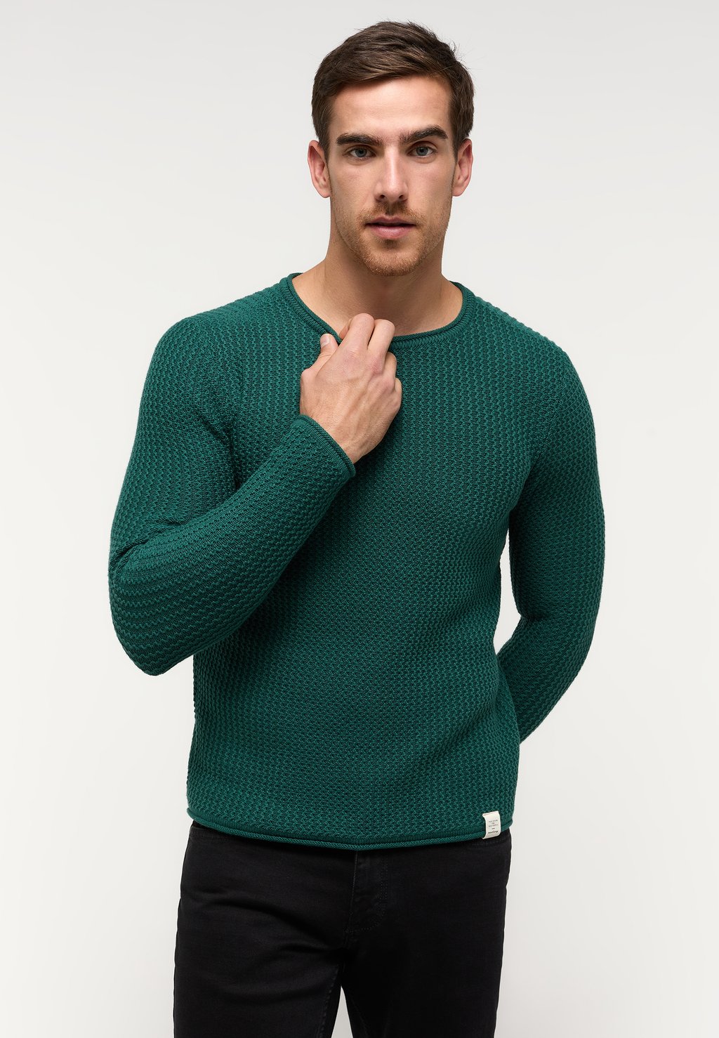 Вязаный свитер Mustang, цвет grün