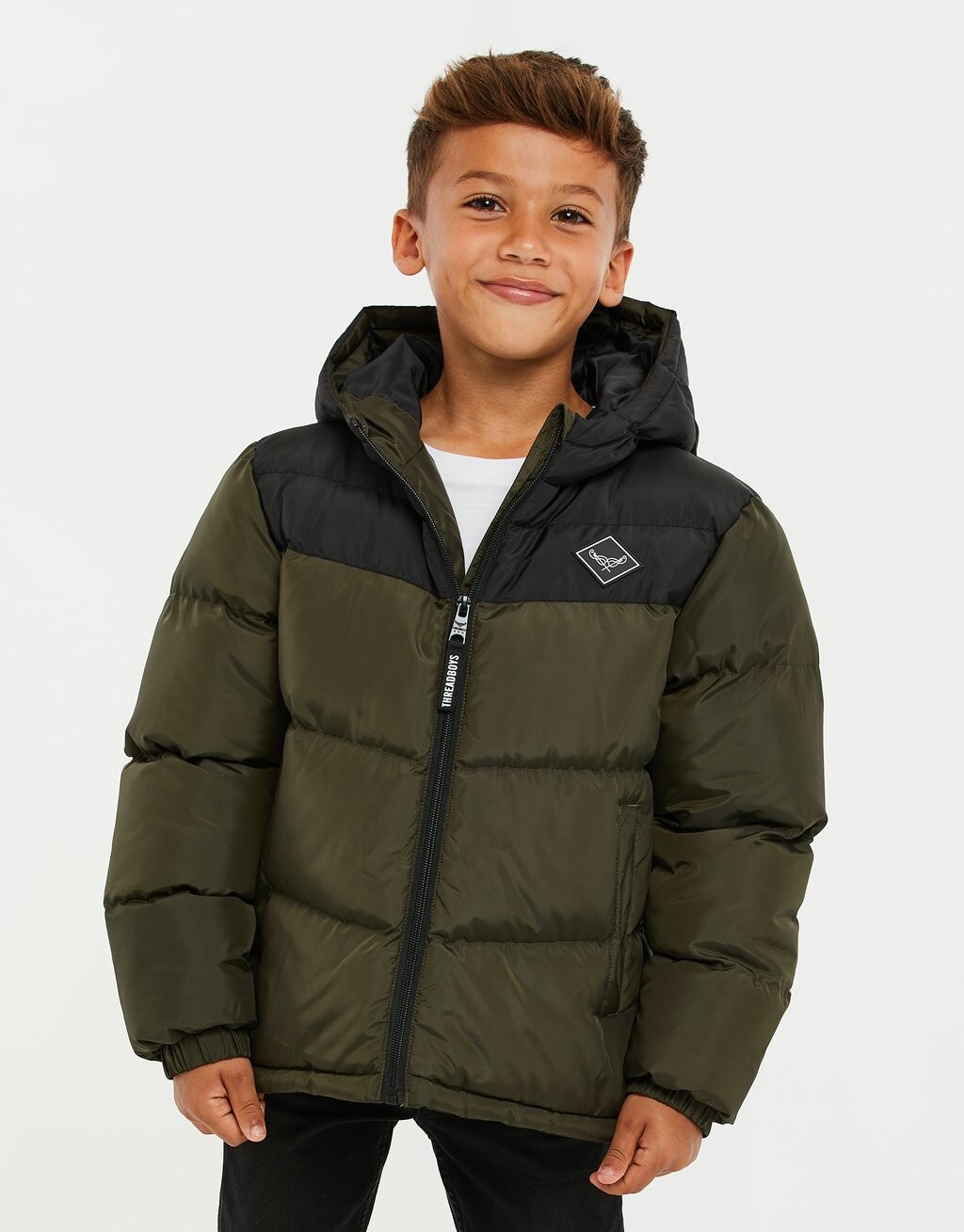 

Зимняя куртка Threadboys, цвет black khaki