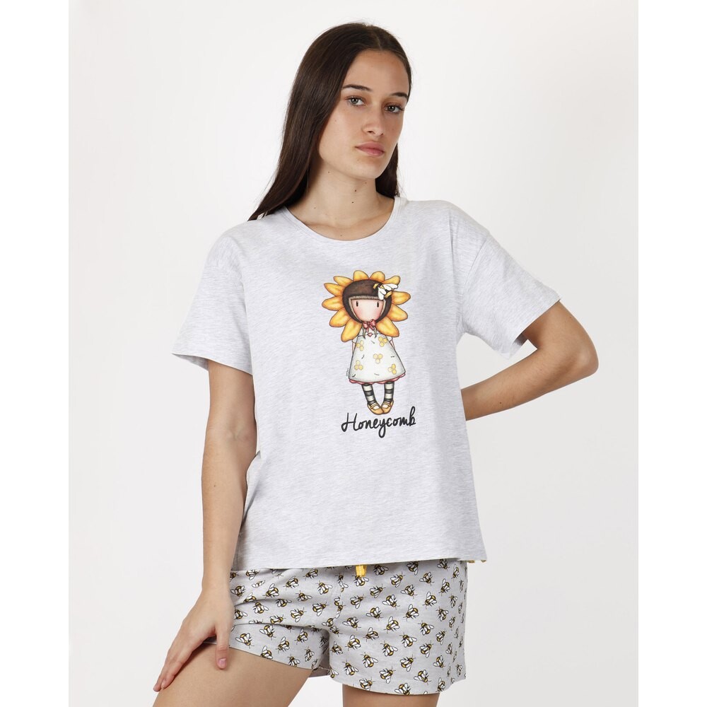 

Пижама с коротким рукавом Santoro London Honeycomb, серый