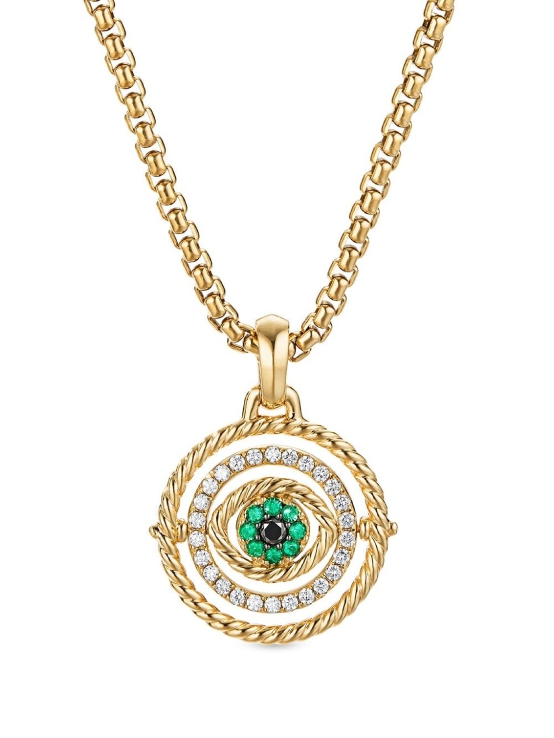 

Подвеска Evil Eye из желтого золота с бриллиантами David Yurman, золотой