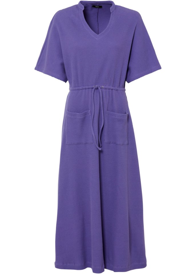 Платье миди с накладными карманами Bpc Bonprix Collection, фиолетовый водоотталкивающие брюки из софтшелла с накладными карманами bpc bonprix collection