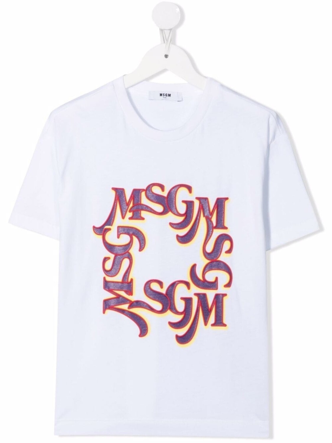 

MSGM Kids футболка с логотипом, белый