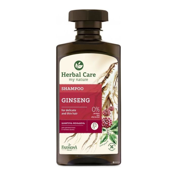 Шампунь Herbal Care Champú Ginseng Farmona, 330 ml farmona крем для рук питательный herbal care оливка 100 мл