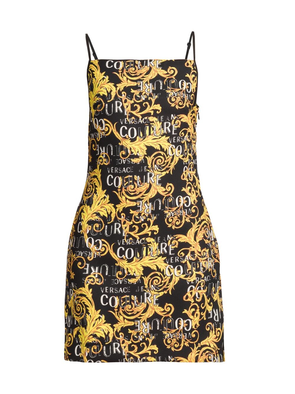 

Мини-платье с принтом Baroque Versace Jeans Couture, черный