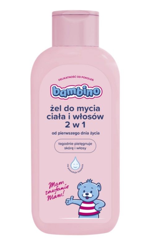 цена Bambino 2w1 гель для мытья тела и волос, 400 ml