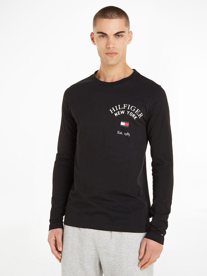 

Лонгслив Tommy Hilfiger, черный