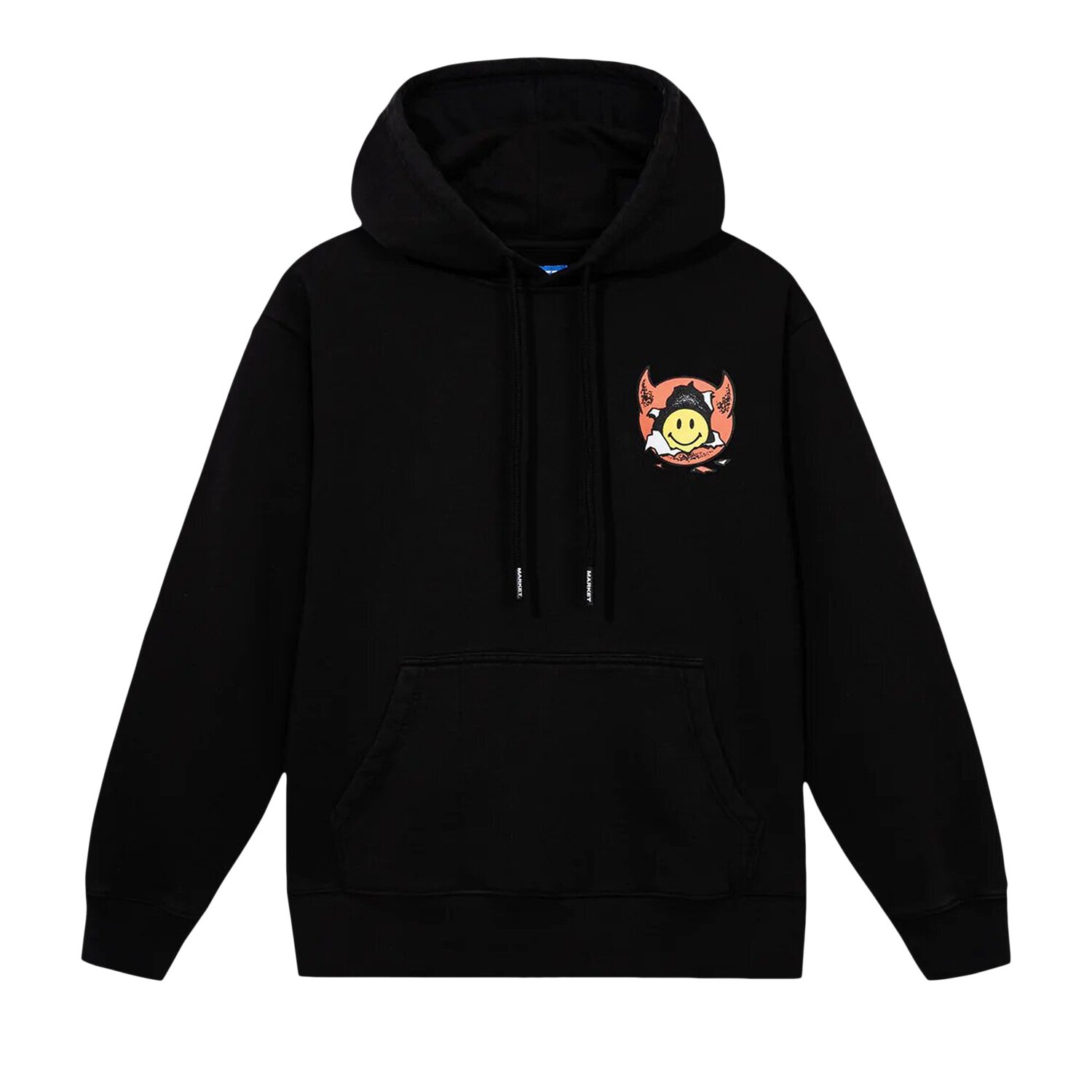 

Пуловер с капюшоном Market Smiley Inner Peace, Washed Black
