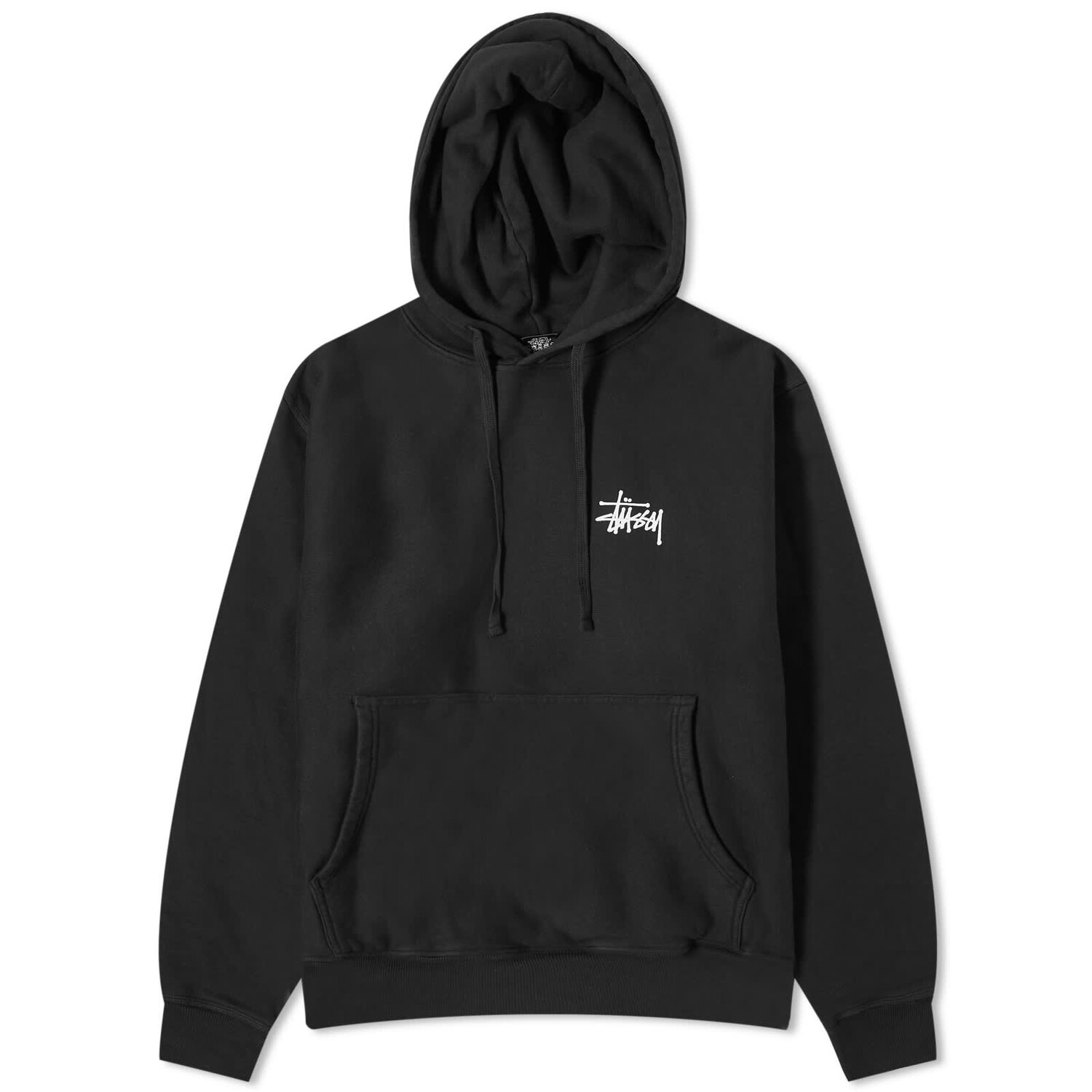 

Худи Stussy Basic Pigment Dyed, черный
