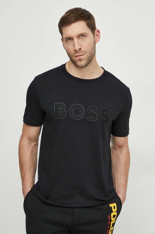 

Хлопковая футболка Boss Green, черный