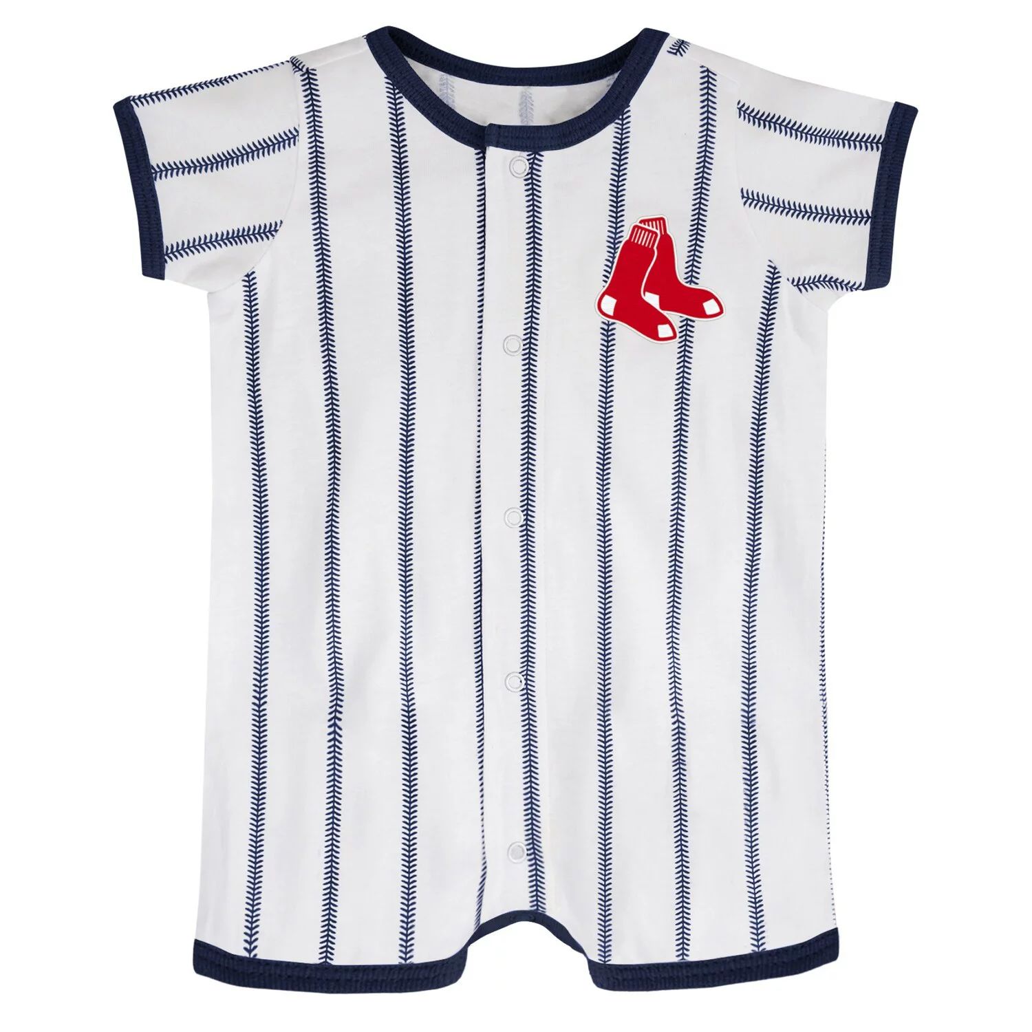 Белый/темно-синий джемпер для новорожденных Boston Red Sox Power Hitter с короткими рукавами Outerstuff белый темно синий джемпер с короткими рукавами для новорожденных detroit tigers power hitter outerstuff