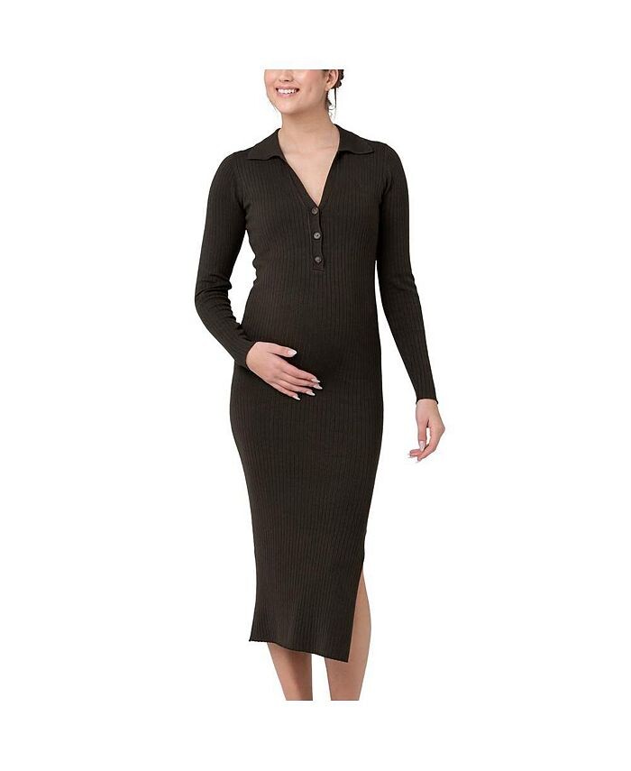 

Платье-поло для кормящих мам Sammy Knit Ivy Ripe Maternity, зеленый