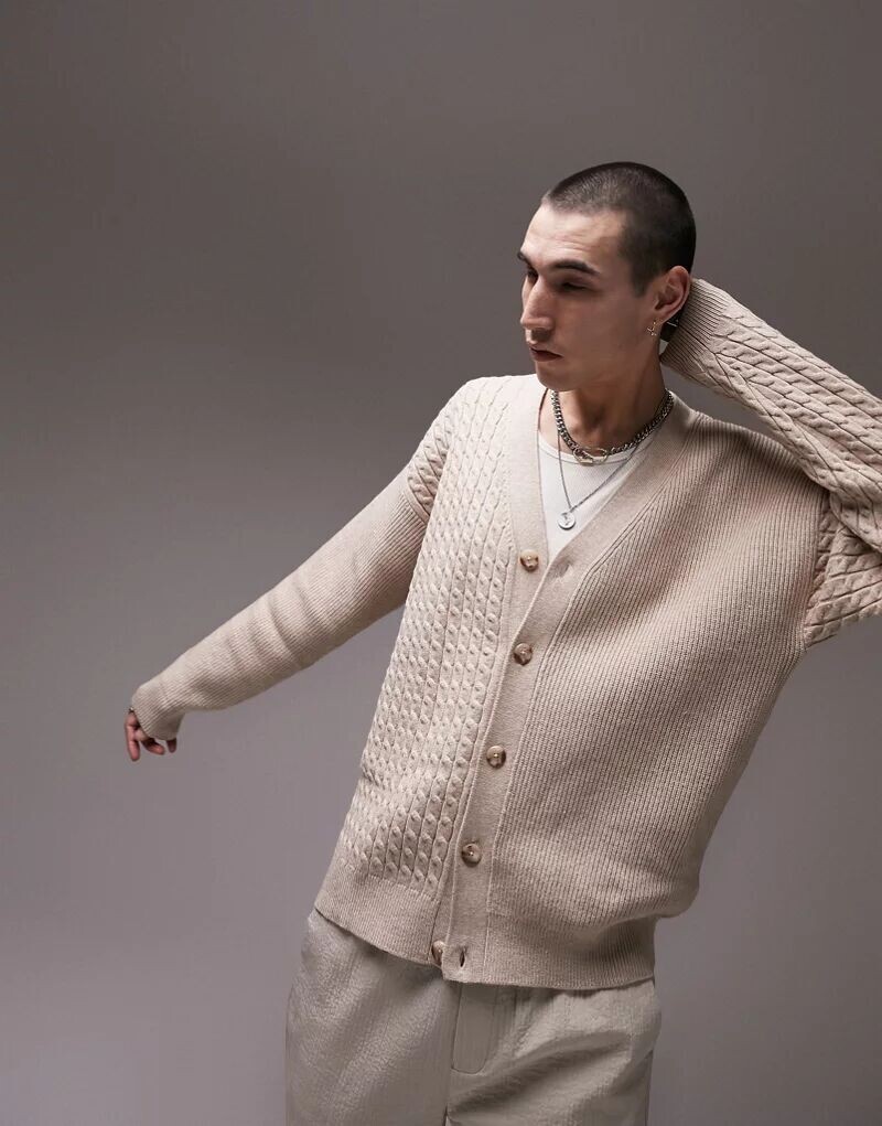 

Кардиган Topman с разноцветным вязаным узором