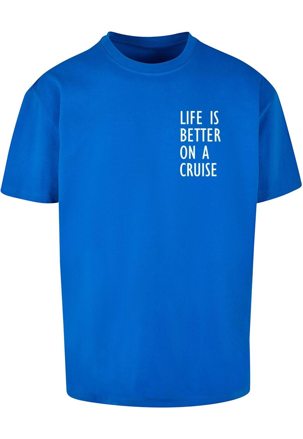 

Футболка с принтом LIFE IS BETTER HEAVY OVERSIZED Merchcode, цвет cobalt blue