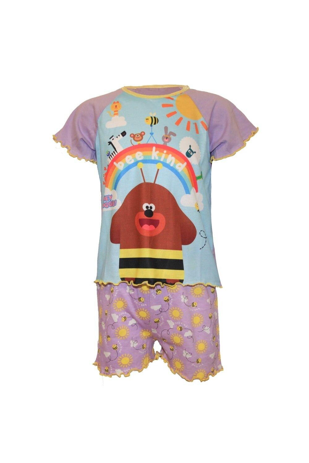 

Короткий пижамный комплект Bee Kind Hey Duggee, розовый