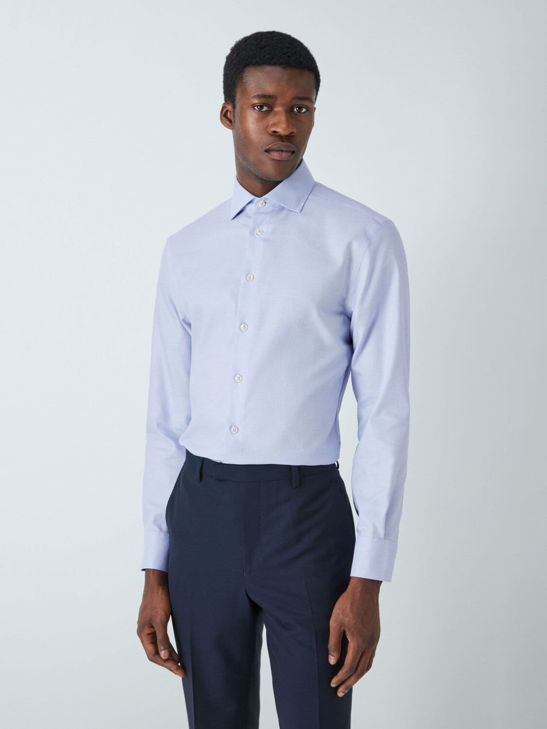 

Классическая хлопковая рубашка Charles Tyrwhitt, небесно-голубая