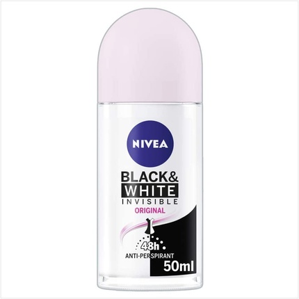 Шариковый дезодорант Invisible For Black & White, 50 мл, Nivea