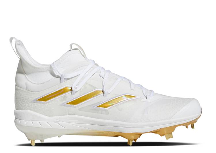 Кроссовки Adidas ADIZERO AFTERBURNER NWV 'WHITE GOLD METALLIC', белый
