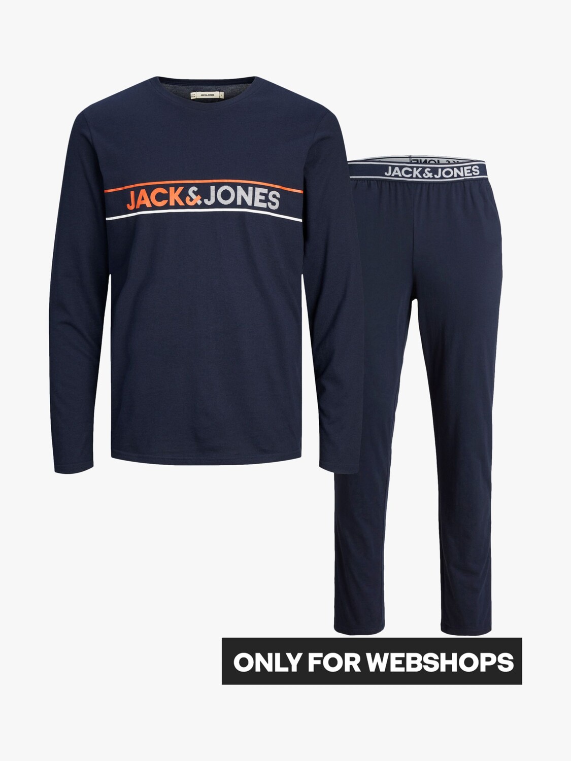 

Детский пижамный комплект из футболки и штанов Jack & Jones, темно-синий