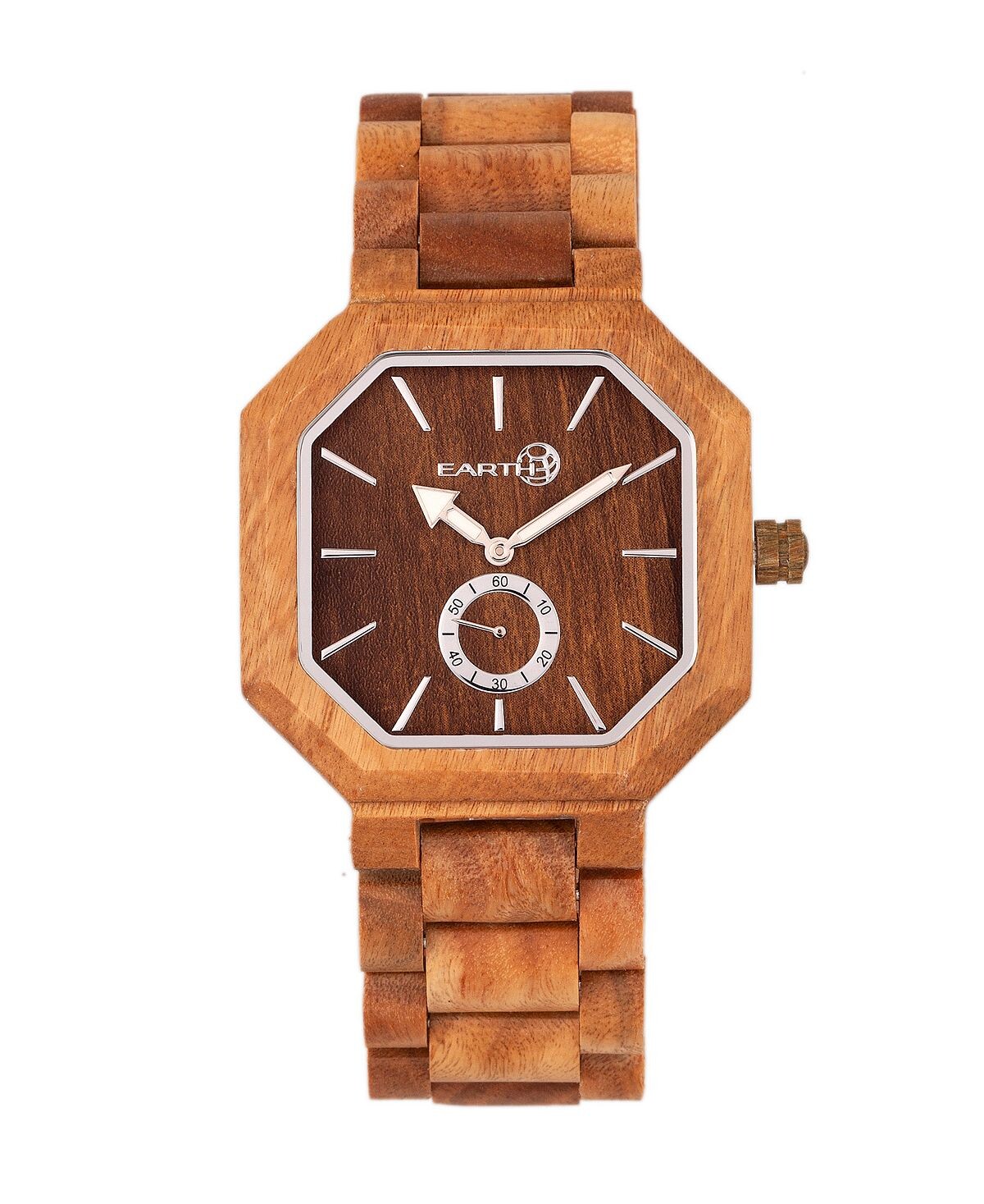 

Часы с деревянным браслетом Acadia, оливковые, 43 мм Earth Wood