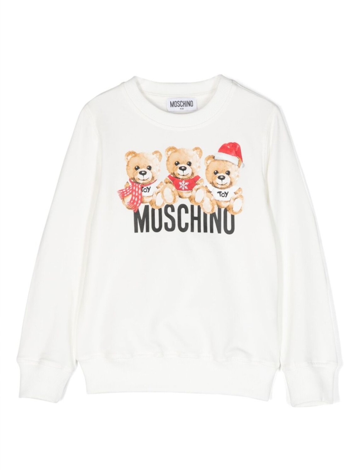 

Moschino Kids толстовка с логотипом, белый
