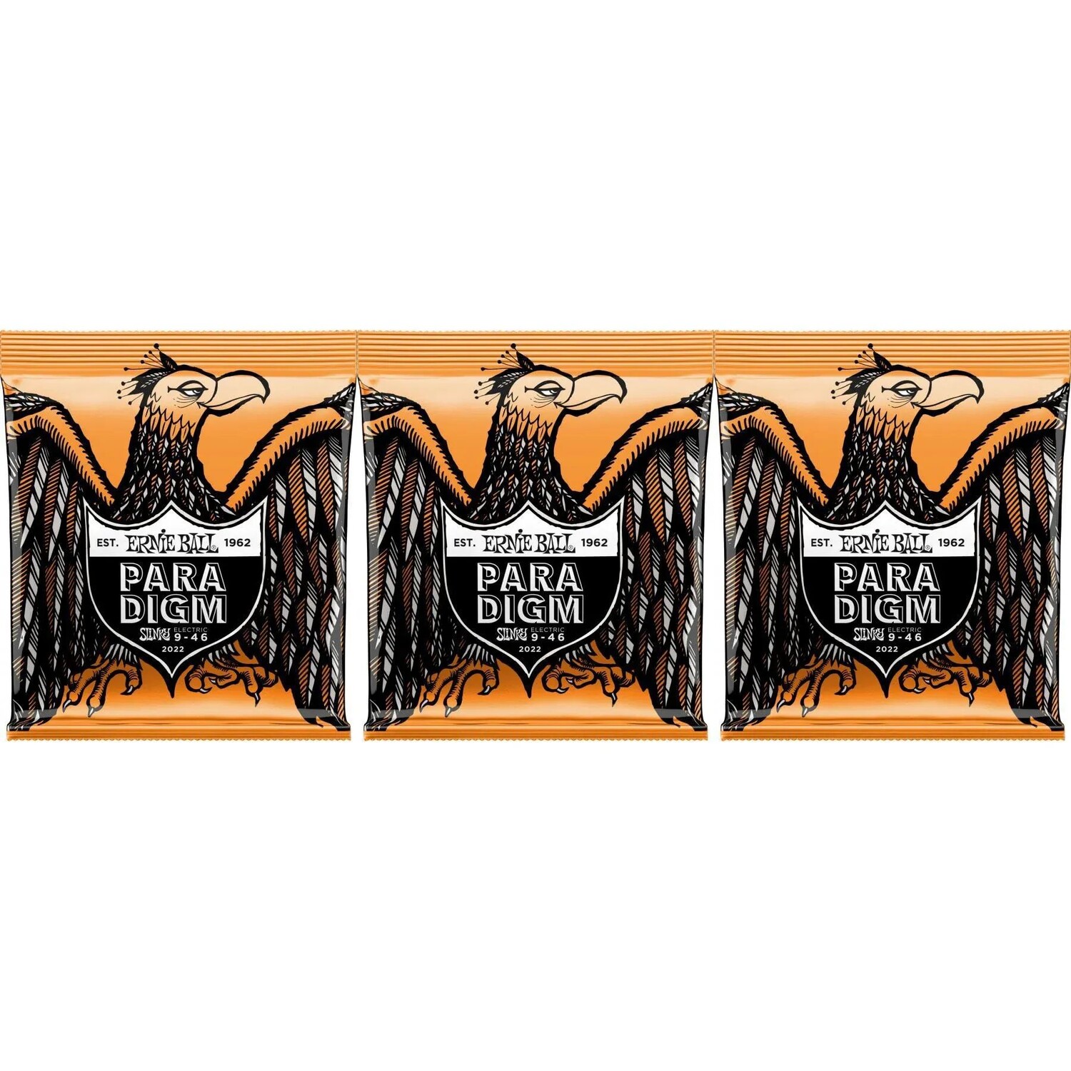 

Струны для электрогитары Ernie Ball 2022 Hybrid Slinky Paradigm — .009-.046 (3 шт.)