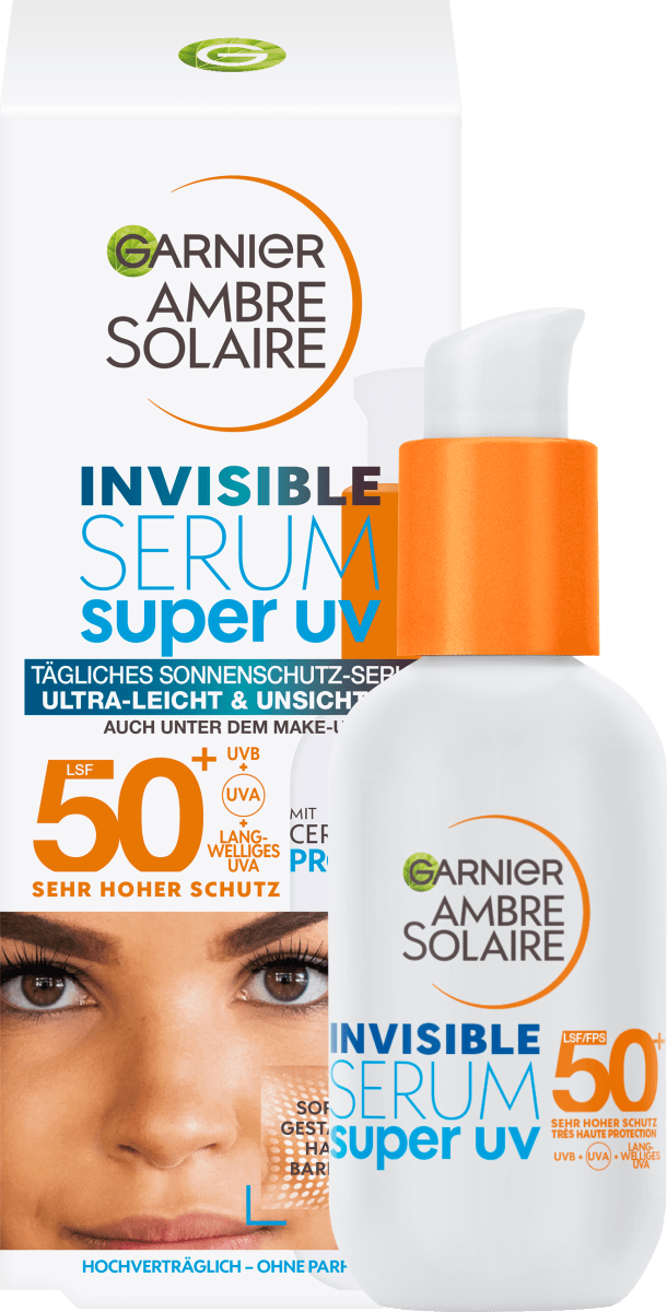 Солнцезащитная сыворотка-невидимка для лица супер УФ SPF 50+ 300мл Garnier