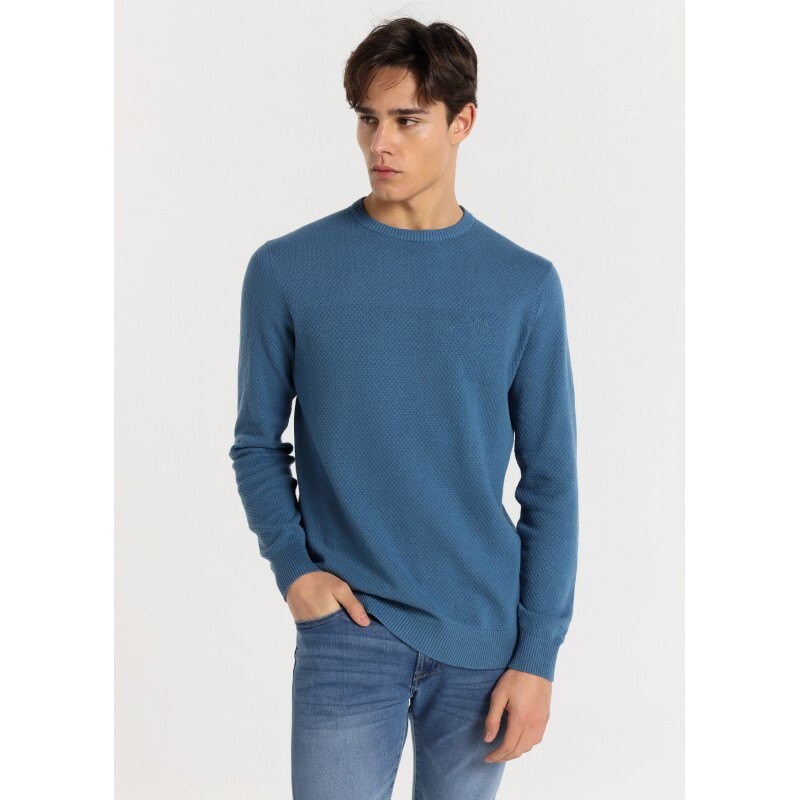 

Свитер Lois Jeans 137978-17658-3903-464 Round Neck, синий