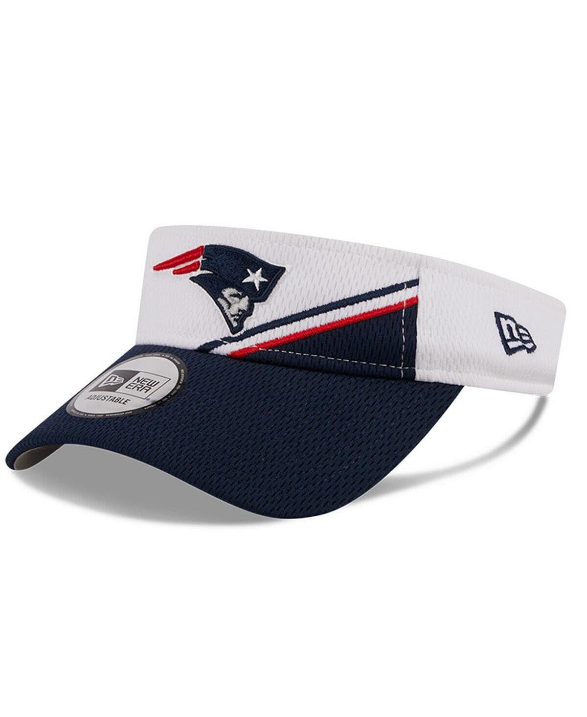 

Мужская белая, темно-синяя рубашка New England Patriots 2023 с регулируемым боковым козырьком New Era
