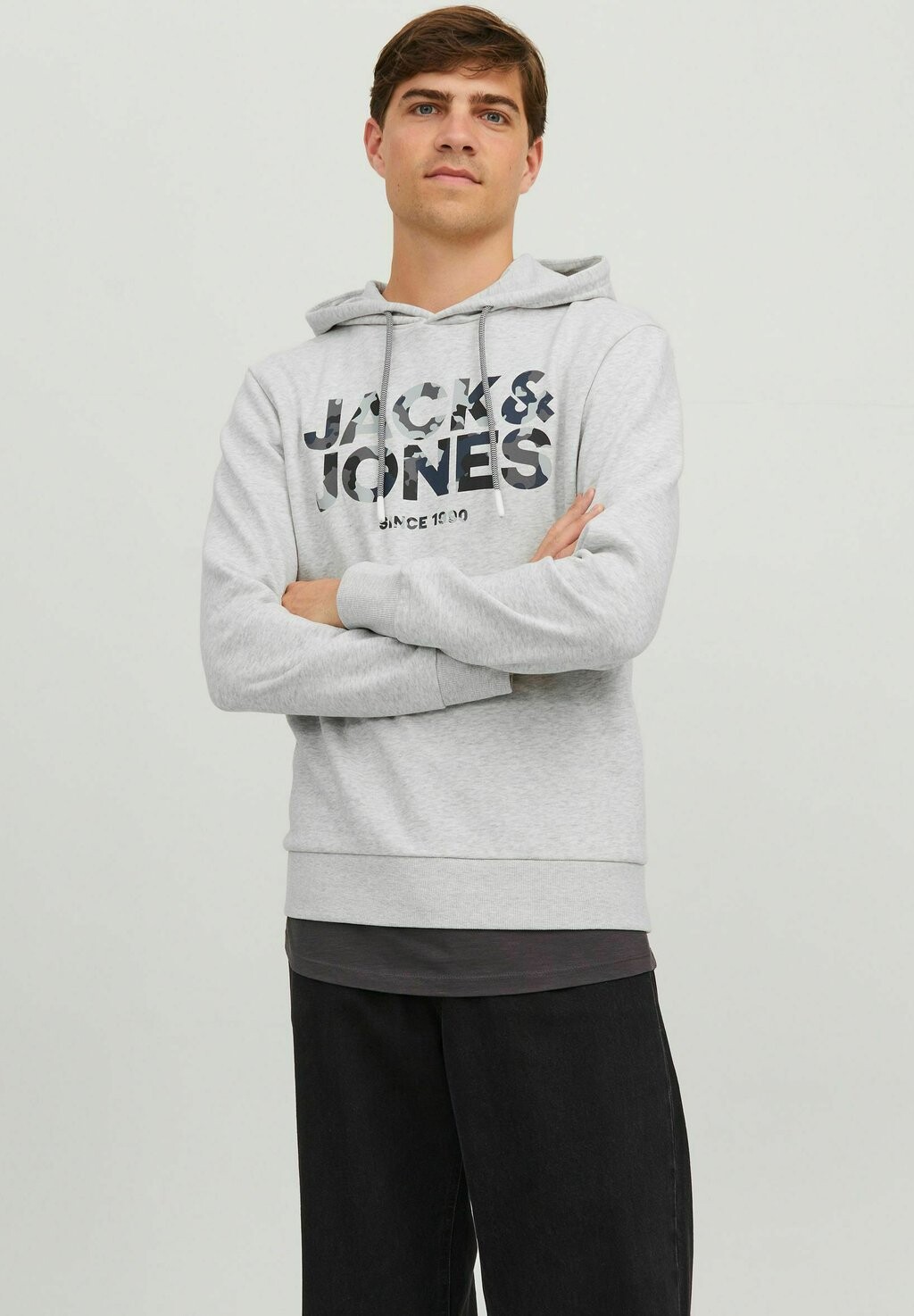 

Худи Jack & Jones, белый меланж