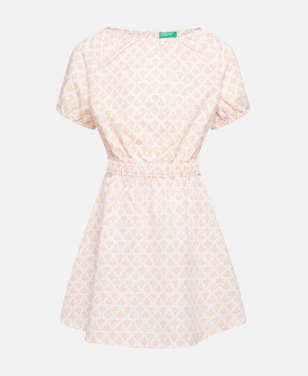 

Льняное платье United Colors of Benetton, белый