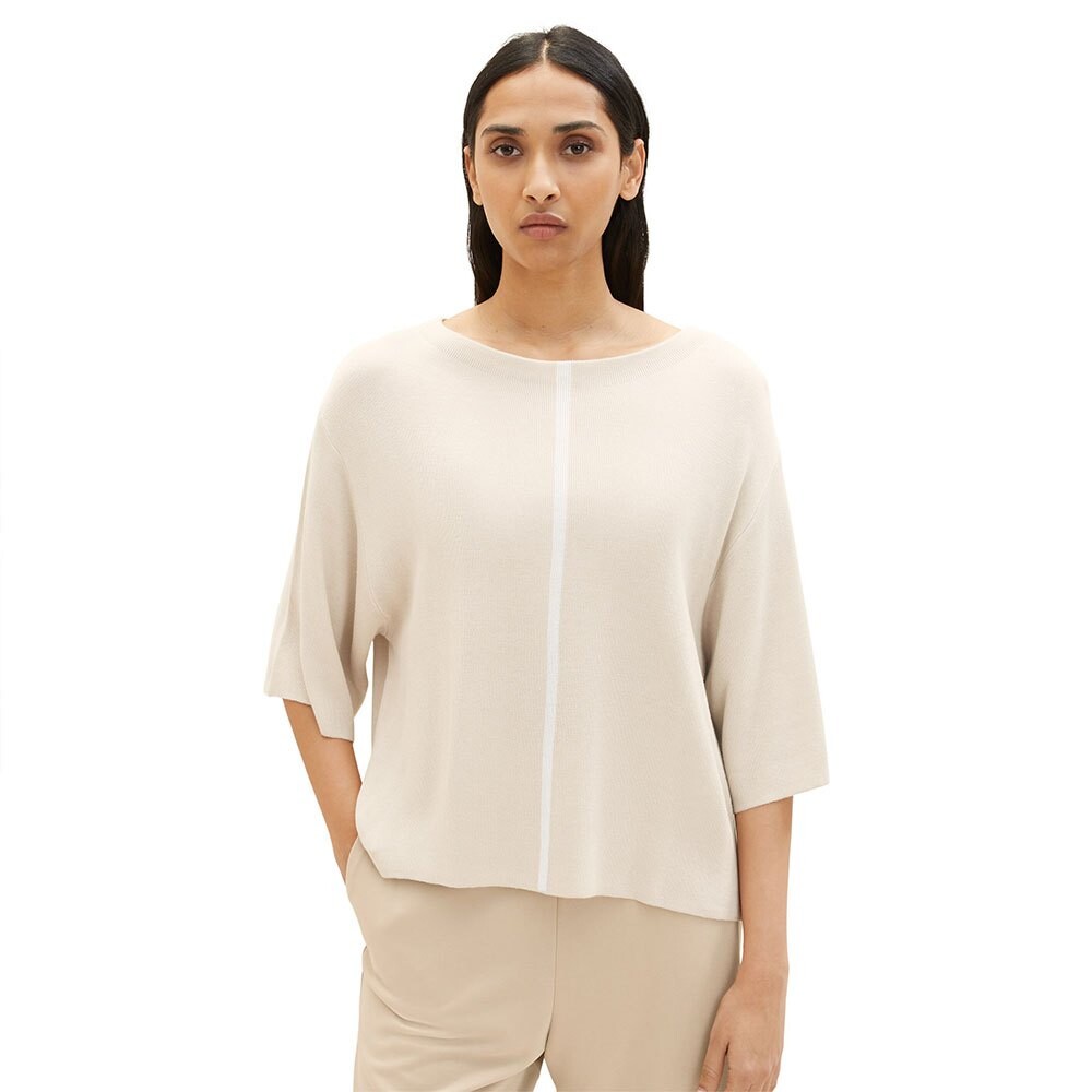 

Свитер Tom Tailor Knit Pullover Doubleface 1035299, бежевый