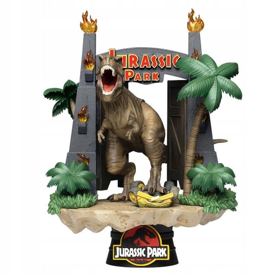 Парк Юрского периода - ворота D-Stage Park T-Rex 16 см, мир Mattel