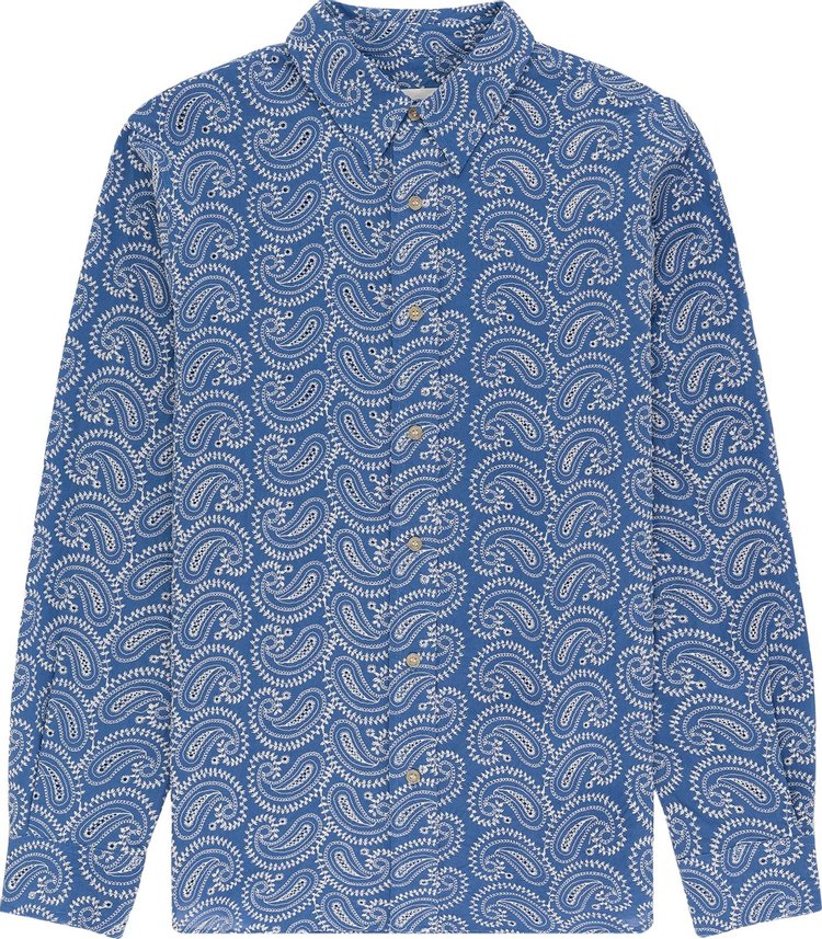 Рубашка Aimé Leon Dore Paisley Embroidered 'Blue', синий