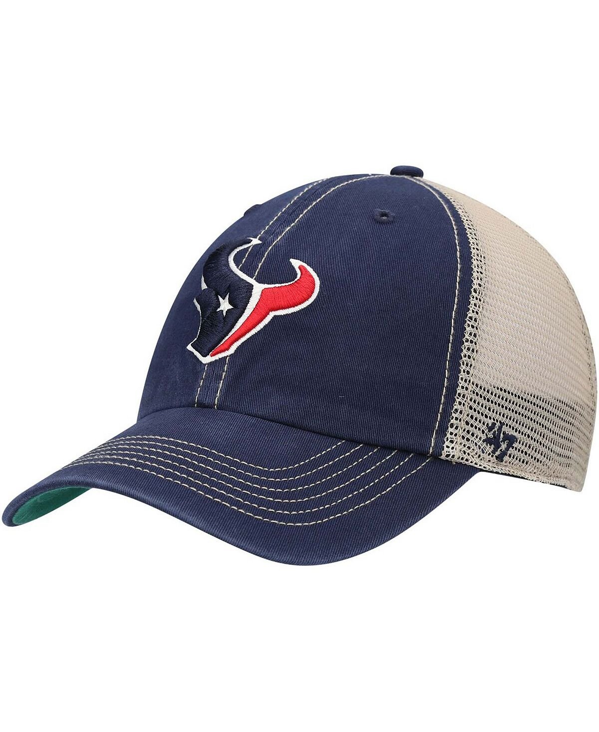 

Мужская темно-синяя кепка Houston Texans Trawler Trucker Clean Up Snapback, натуральный цвет '47 Brand