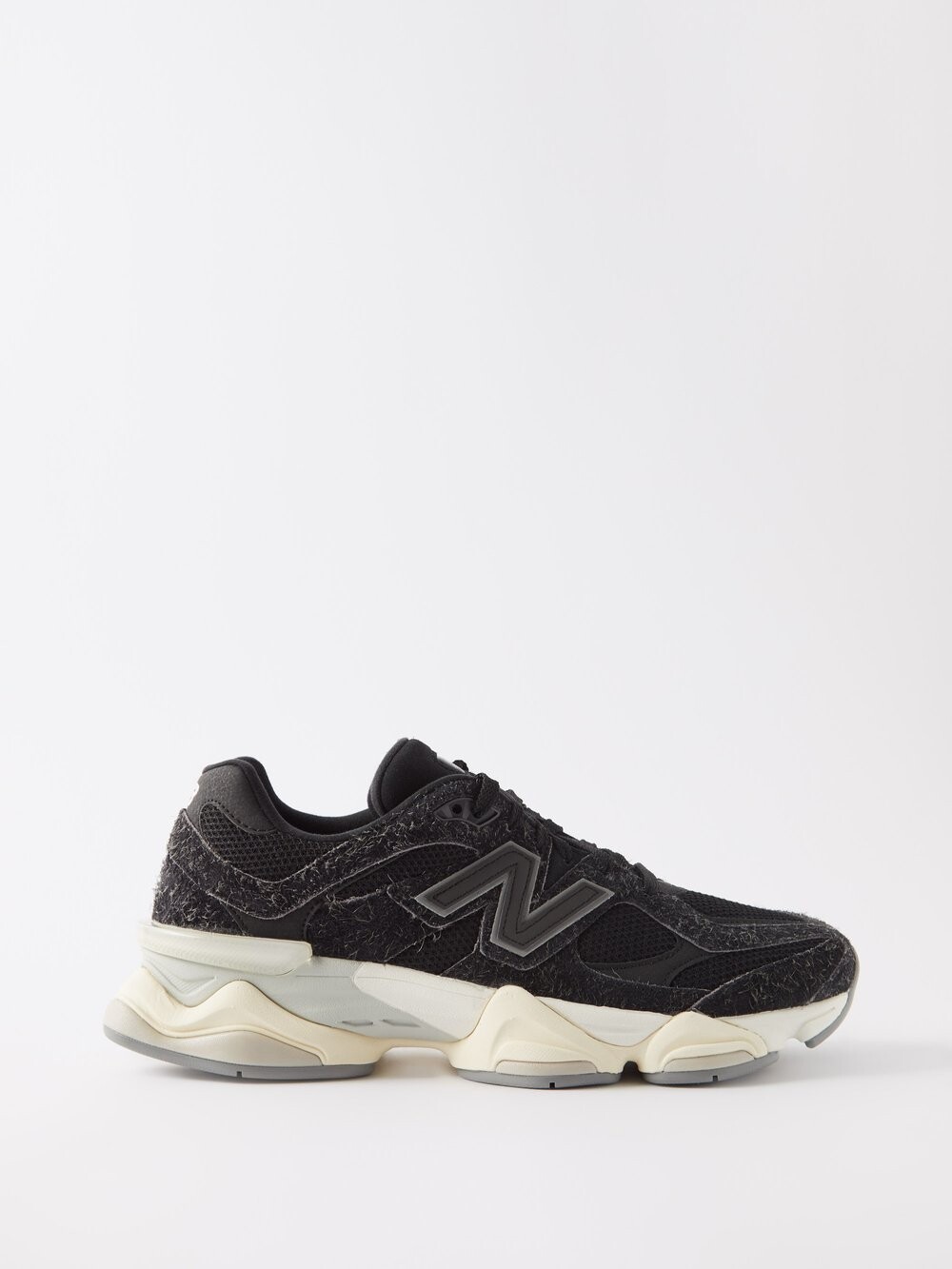

9060 кроссовки из замши и сетки New Balance, черный