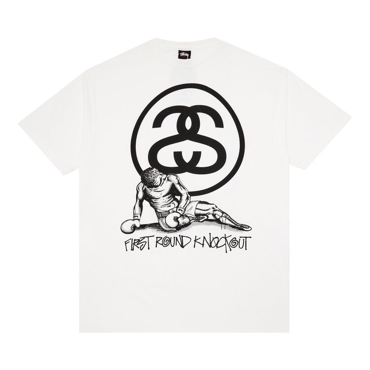 

Футболка Stussy Gear First Round Knockout 'White', белый