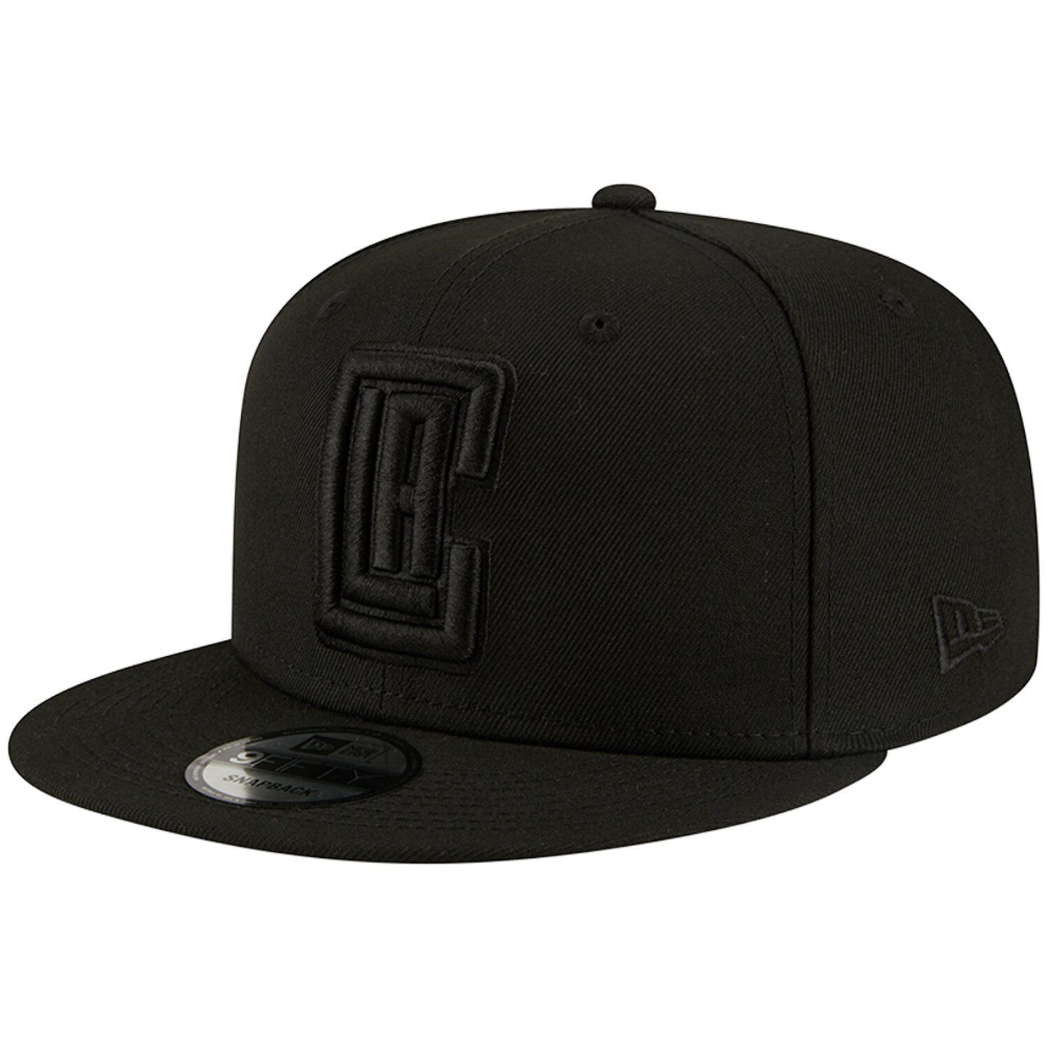 Мужская кепка New Era LA Clippers Black On Black 9FIFTY Snapback