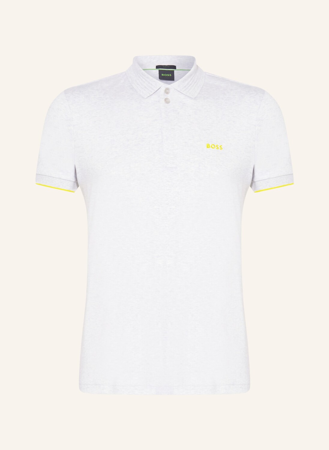 

Рубашка поло BOSS Jersey PAULE Slim Fit, светло-серый